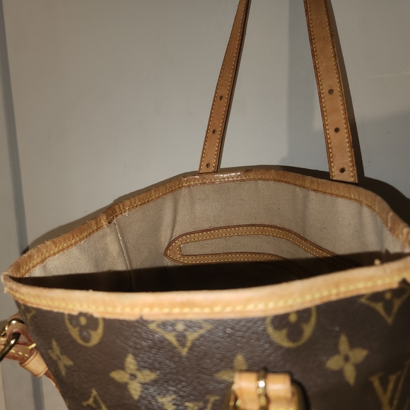 Louis Vuitton Brown Monogram Tote Bag - Picture 3 of 7